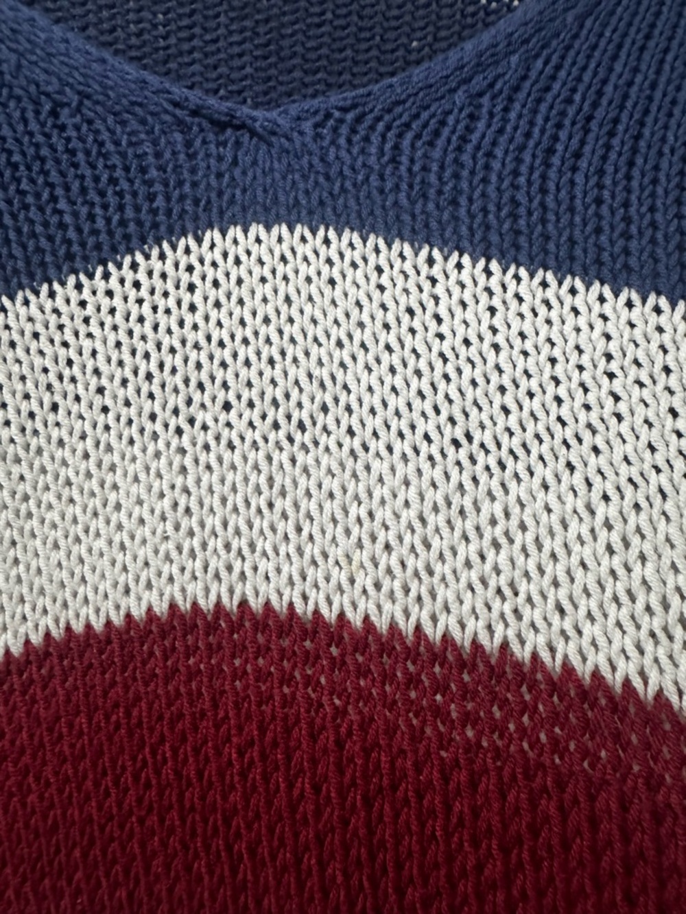 Wooden Ships Americana V Cotton Sweater size XS/Small - Picture 9 of 9